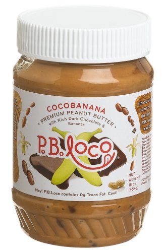 P.B.Loco Gourmet Flavored Peanut Butters Cocobanana Peanut Butter, 16-Ounce Jars (Pack of... by P.B.Loco Gourmet Flavored Peanut Butters