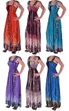 EyeCatchClothing – ADX Grecian Style V-Neck Printed Maxi Dress One Size Grey Design