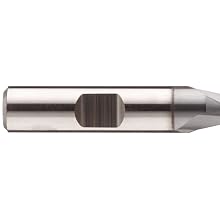 Niagara Cutter S203 High-Speed Steel End Mill, General Purpose, Regular Length, TiCN Coated, 2 Flutes, Square End