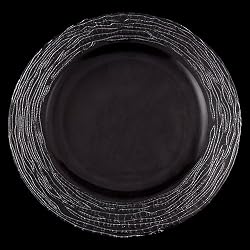 Megara Charger Dinner Plate (13"), Clear - 6 Pack