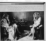 Marla Maples Barbara Walters 1990 6x8 original WIRE PHOTO J6648