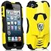 LUXMO YELLOW BLACK COBRA GT HYBRID SPORTS CAR CASE HARD COVER FOR APPLE iPHONE 5