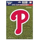 PHILADELPHIA PHILLIES OFFICIAL LOGO 6x9 DIE CUT MAGNET