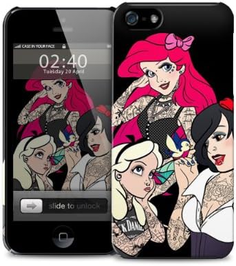 punk disney alice ariel snowwhite Apple iPhone 6 Plus protective designer plastic skin / case (to fit 5.5 inch version)
