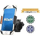 Roam Co-Pilot Universal Premium Bike Phone Mount holder for Motorcycle/Bicycle Handlebars, iPhone 6|6s & 5|5s, Holds Devices To 3.25 inches wide, Lifetime Warranty