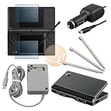 2 Chargers +Clear Crystal Case+ Stylus For Nintendo DSi