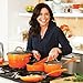Rachael Ray Classic Brights Hard Enamel Nonstick 3-Quart Covered Steamer Set, Orange Gradient - 14481