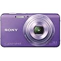 Sony DSC-W630V Cyber-shot Digital Kamera (16 Megapixel, 5x opt. Zoom, 6,7 cm (2,7 Zoll) LCD-Display, bildstabilisiert) Schwenkpanorama Aufnahme und iAUTO lila