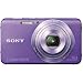 Sony DSC-W630V Cyber-shot Digital Kamera (16 Megapixel, 5x opt. Zoom, 6,7 cm (2,7 Zoll) LCD-Display, bildstabilisiert) Schwenkpanorama Aufnahme und iAUTO lila