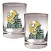 Green bay Packers NFL 2pc Rocks Glass Set - Helmet logo
