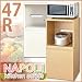 食器棚NPK-1047ナポリキッチンシリーズ レンジ台47R (ホワイト)