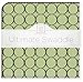 SwaddleDesigns Large Receiving Blanket, Ultimate Swaddle for Baby Boys, Girls, Softest US Cotton Flannel, Best Shower Gift, MADE in USA, Brown Mod Circles on Lime, Mom’s Choice Winner,Lime Green and Brown,42