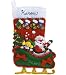 Holiday Santa Stocking Felt Applique Kit