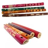 Musical Instruments : Bamboo Flute Andean Instrument from Peru, 14 1/2 inch