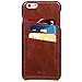 iPhone 8 Plus Case,iPhone 7 Plus Case,Benuo[Card Slot Vintage Series] Premium Genuine Leather Card Case,3 Card Slots, Ultra Slim, Soft Leather Cover for iPhone 8 Plus/7 Plus 5.5 inch(Brown)