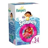 Pampers Splashers Size 3 and 4 Diapers 20 Count 20