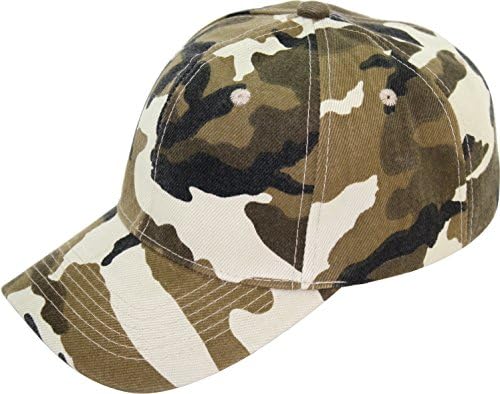Levine Hat Men's Structured Camouflage Baseball Cap (One Size (fits 6 1/2 to 8), Desert Camouflage)