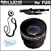 Vivitar 58mm Wide Angle Lens Kit For Fuji FujiFilm Finepix HS20 EXR, HS30EXR, HS30 EXR, HS25EXR, HS25 EXR Digital Camera Includes High Definition .43x Wide Angle Lens W/ Macro + LensPen Cleaning Kit + Lens Cap Keeper + Microfiber Cleaning Cloth
