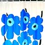 Marimekko Unikko Shower Curtain - Blue