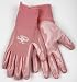Women's Pink Coated Gloves