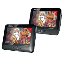 Takara - 1 combi Lecteur DVD + 1 Moniteur 7" - USB - Slot SD - Système de fixation fixe pour appui-tête