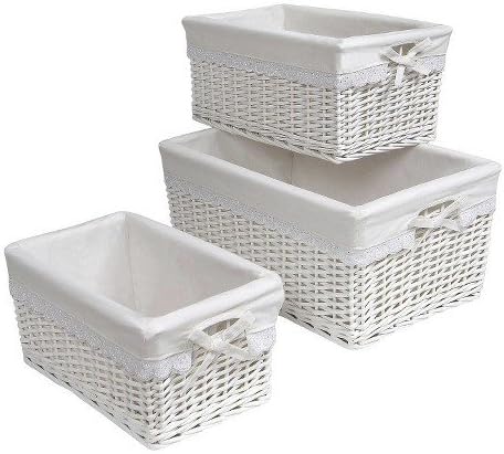 Badger Decorative Basket With White Liners Set Of 3
