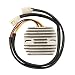 Accel 201452 Chrome Motorcycle Voltage Regulator for Suzuki VZ800, 1997-2004