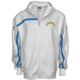 Chargers Reebok Men's NFL Conflict Plyr Full Zip Hood