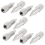uxcell　グリースニップル　ガン　カプラ　コネクタ　シルバートーン　8.8mmメネジ　10個入り