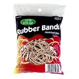 A&W Products Rubber Bands, Assorted Sizes, Natural Color (35065.36)