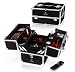Shany Cosmetics Black Diva Premium Makeup Train Case with Dividers