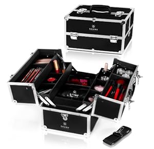 Makeup Train Cases on Cosmetics Black Diva Premium Makeup Train Case With Dividers Beauty