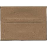 JAM Paper&reg; A6 (4 3/4 x 6 1/2) 100% Recycled Envelope - Brown Kraft - 25 envelopes per pack