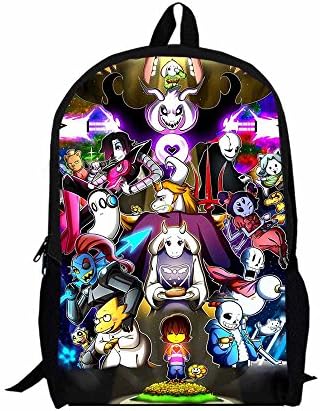 Zirun Undertale Backpack 16.5Inch And 13Inch Double Layer School Bag Sans Custom Made (16.5Inch 422914cm, UT9)