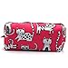 Pink Cat Pencil Case Makeup Bag Cat Lover Gift Crazy Cat Lady Toiletry Case Pouch Gifts for Teens