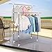 SONGMICS Double Rod Adjustable Garment Rack Collapsible & Portable ULLR501W