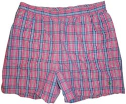 Men's Polo by Ralph Lauren Swimming Trunks Bathing Suit Size XXL Pink Plaid