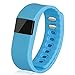 Nicequip TW64 Pedometer Smart Bracelet with Bluetooth & Calorie Counter for Android and iOS - Blue