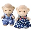 Calico Critters Mango Monkey Brother and Sister