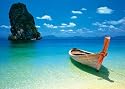Boat on a Tropical Beach Poster ~ GIANT SIZE 55x40" almost 5 feet w i d e ! ~ Phuket Thailand