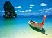 Boat on a Tropical Beach Poster ~ GIANT SIZE 55x40\