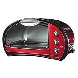 Click here to buy Chef Pepin CH48555 Stainless-Steel Toaster Oven with Broiler Function Metallic Red by Continental Electrics.