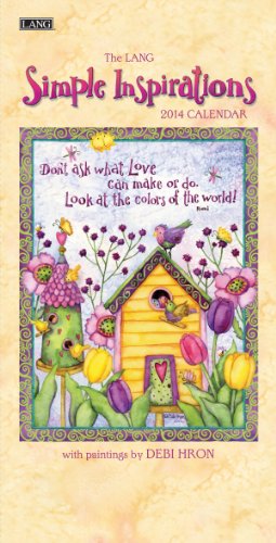 Lang Perfect Timing - Lang 2014 Simple Inspirations Vertical Calendar, January 2014 - December 2014, 7.75 x 15.5 Inches, (1079088)