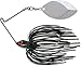 Terminator Super Stainless Spinnerbait-Oklahoma/Nickel Blade (Black Red Flake, 1/2-Ounce)