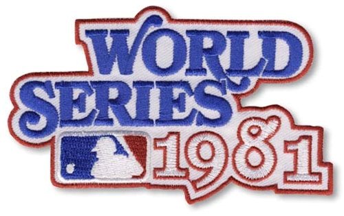 1981 World Series MLB Baseball Patch - Los Angeles Dodgers vs New York Yankees