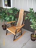 Rustic Hickory & Oak Rocker *Natural Stain* Rustic Furniture Amish Made in USA