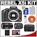 Canon EOS Digital Rebel XSi 12.2-Megapixel SLR Camera Body with Tamron 28-80mm and 70-300mm Lens + 8GB SD Memory Card + LP-E5 Battery + Case + Bonus Accessory Kit