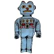 Retro Robot Plush Doll - Handmade