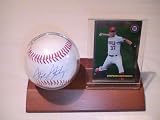 Stephen Strasburg Washington Nationals Signed Autographed Baseball & Wood Case Plus Card Coa
