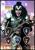 KISS Bronze Edition Guitar Pick Display With 5 Guitar Picks.